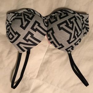 Victoria’s Secret 32C Super Push-Up Bra Black/Grey